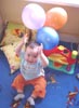 pappa heeft mooie ballonnen meegebracht van maaikes trouwfeest